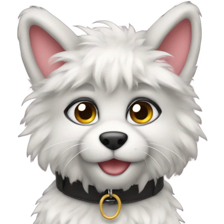 A furrie with a collar emoji