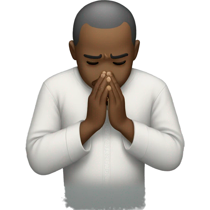 crying while praying emoji