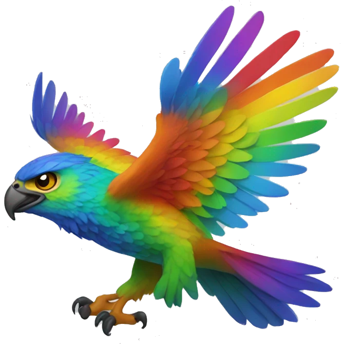 Rainbow Hawk emoji