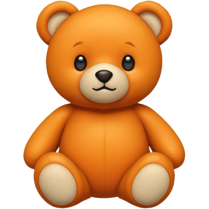Orange teddy bear  emoji