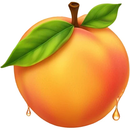 Soaking wet peach  emoji