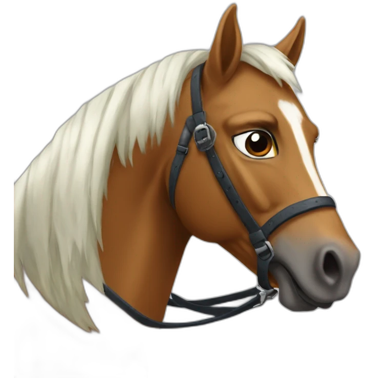 Poneys et sa cavalière emoji