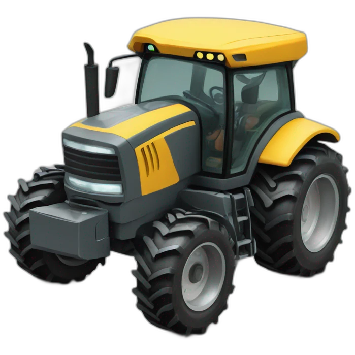 futuristic tractor emoji