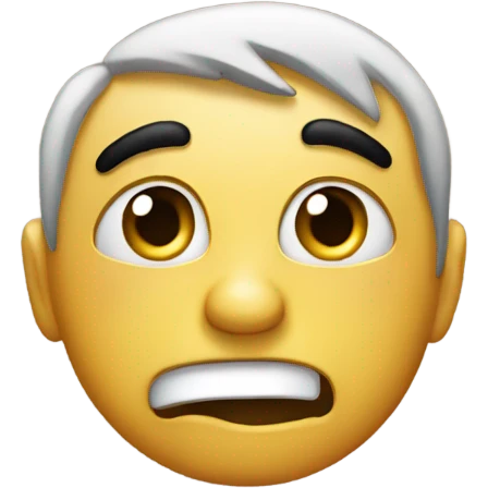 sarcastic face emoji