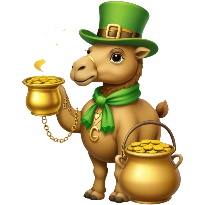 Camel leprechaun emoji