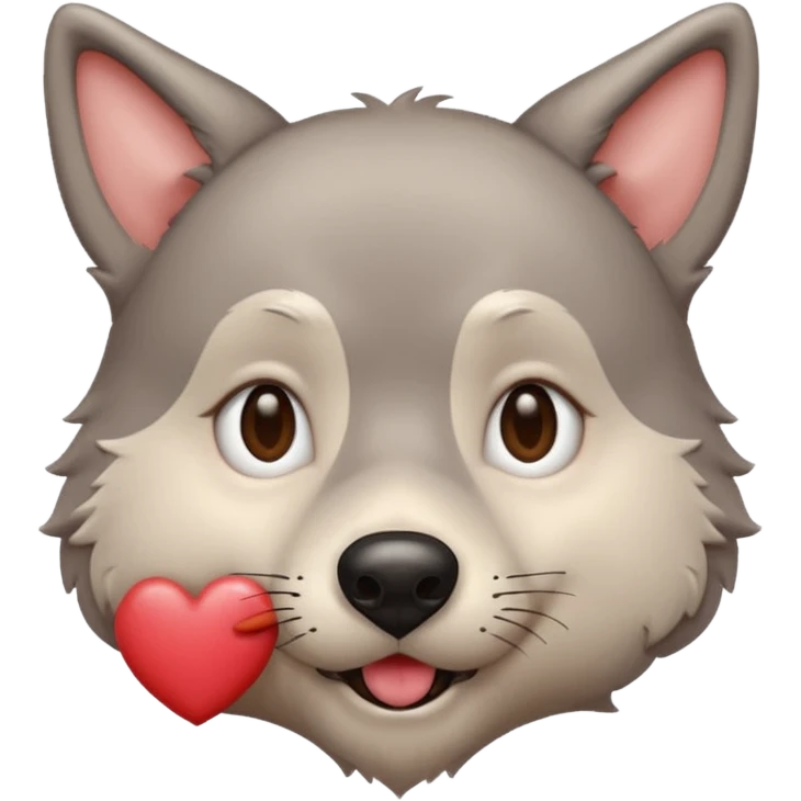 Mr. Wolf sending a kiss emoji