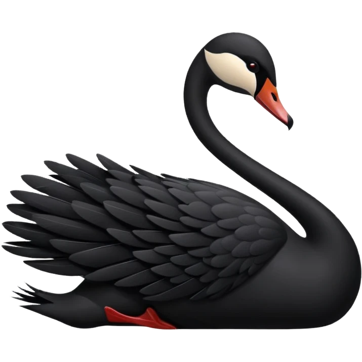 Black swan emoji