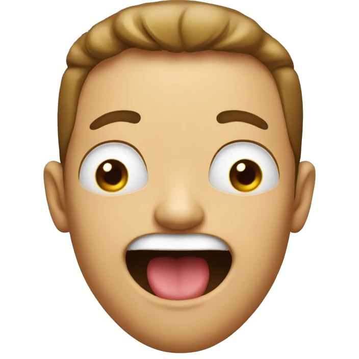 Guy sticking his tounge out emoji