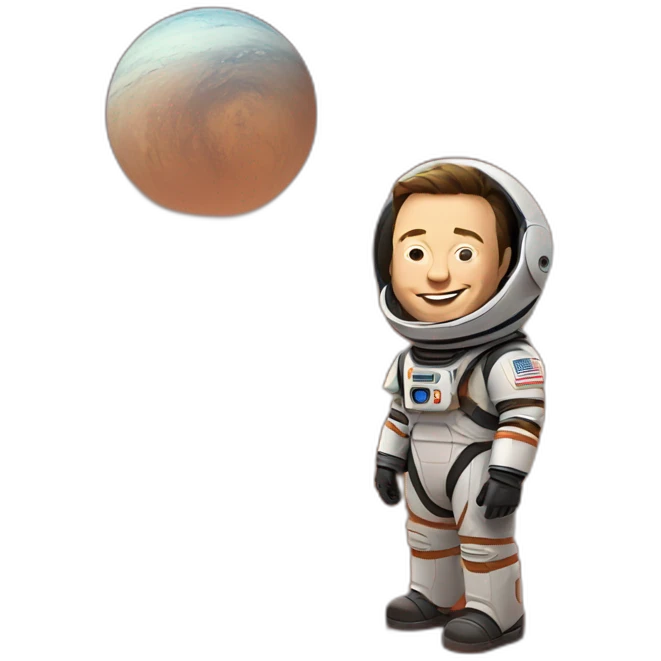 elon musk on mars emoji