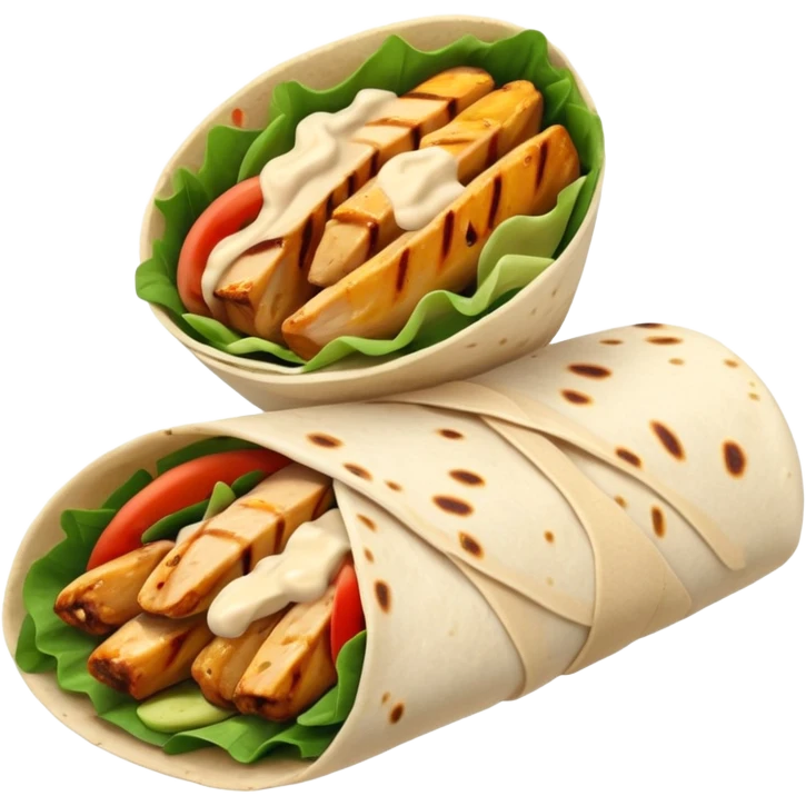 Chicken wrap emoji