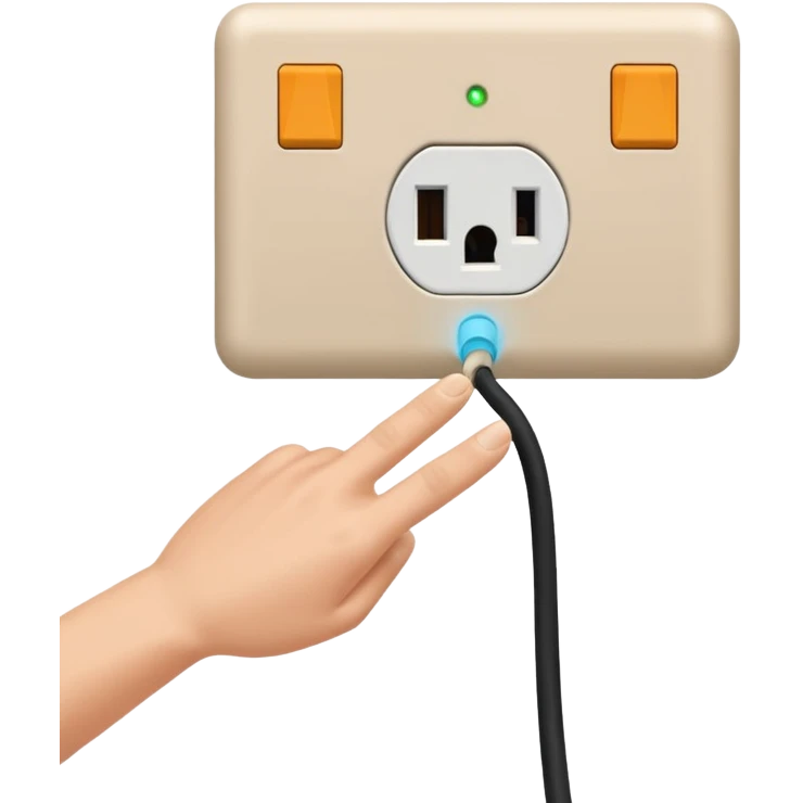 pulling the plug from an outlet emoji