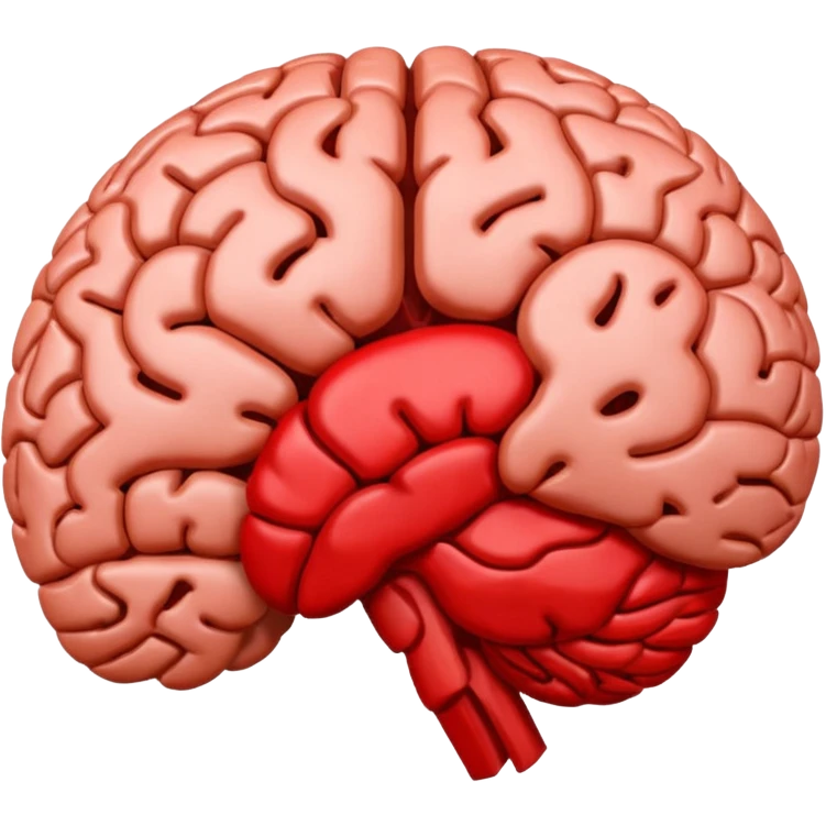 brain with red vessel emoji