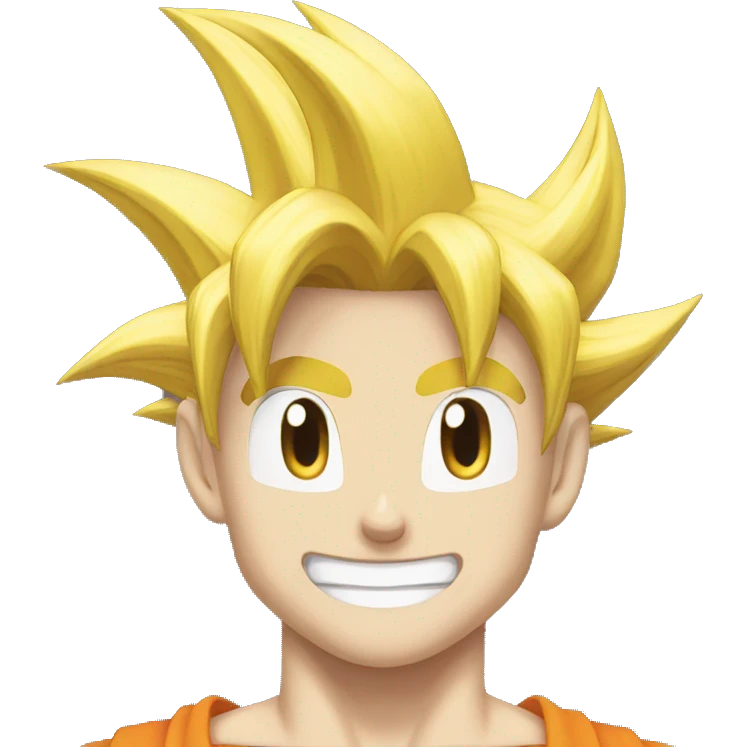 Goku smiling  emoji