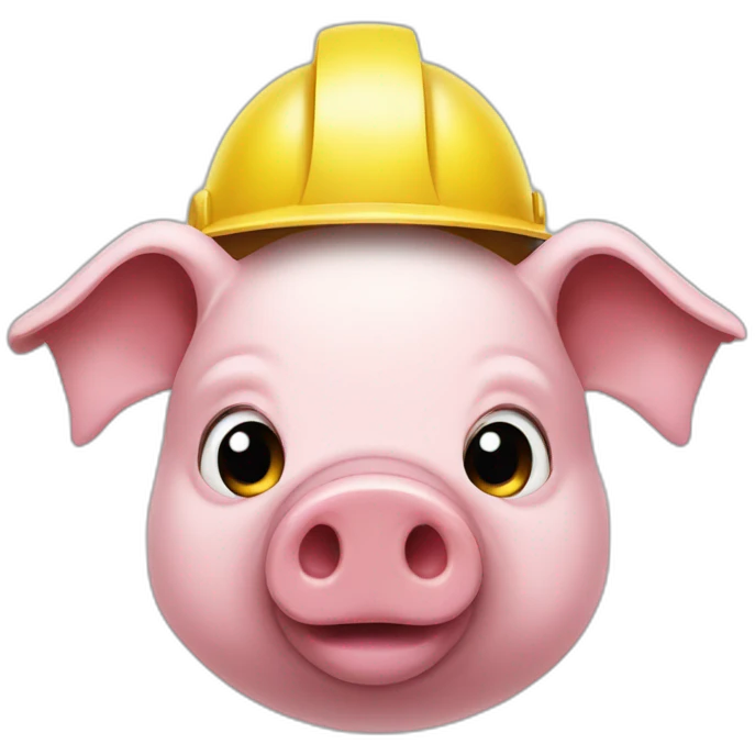 pig in helmet with "Z" on it emoji