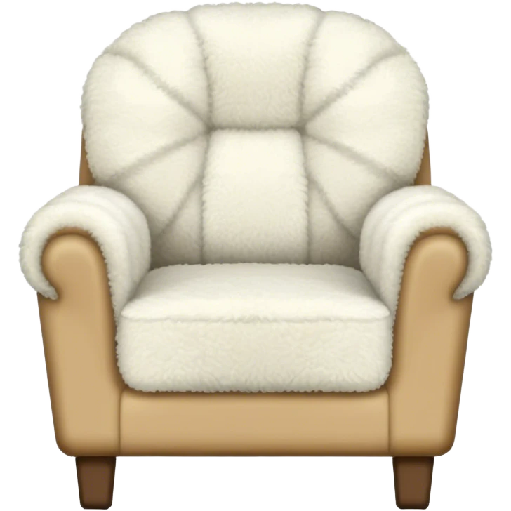 White Sherpa armchair  emoji