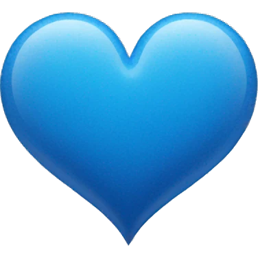 Heart blue emoji