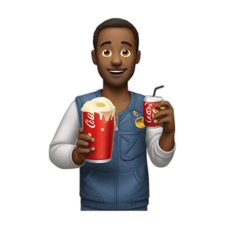 Moorey drink a coca emoji