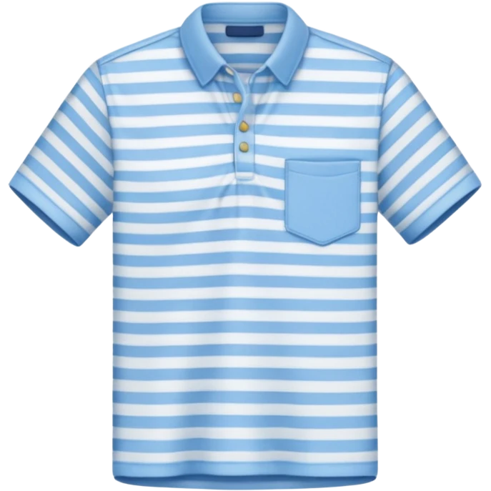 un maillot rayé fine bleu clair emoji