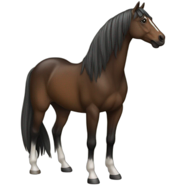 Cheval sur un humain emoji