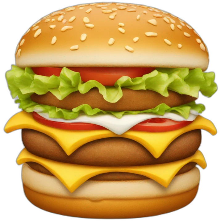 The best Mac Donald burger  emoji