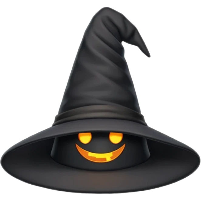 minimal witch hat  emoji