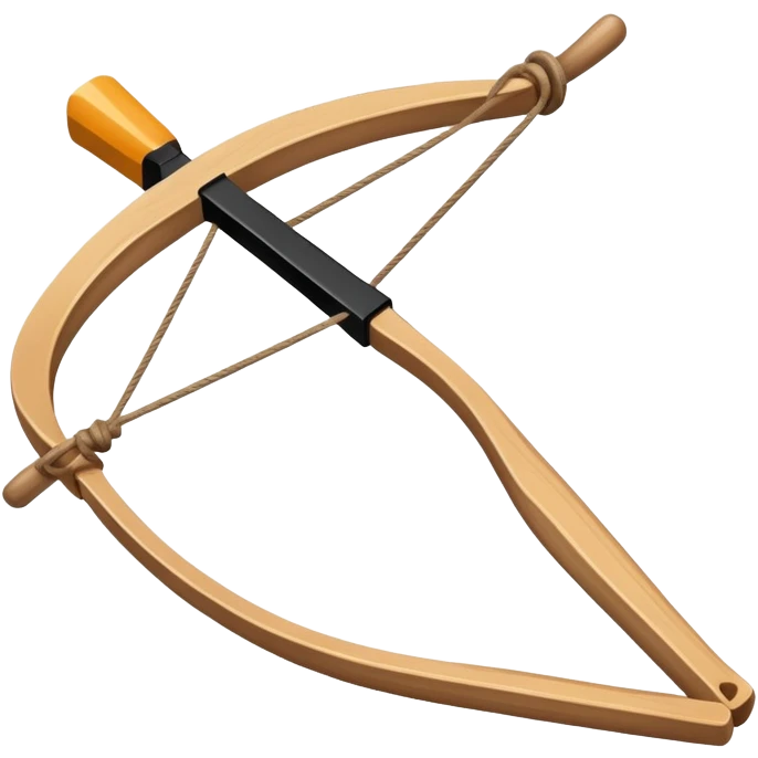 A classic Y-shaped wooden slingshot with rubber band emoji