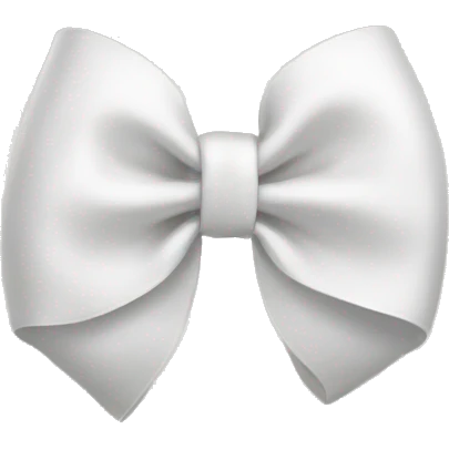cute white bow emoji