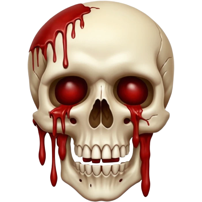 3D rotting corpse jumping in the air. In the style of your bloody skull art. More blood emoji