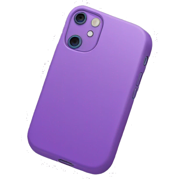 iPhone 13 purple cover emoji