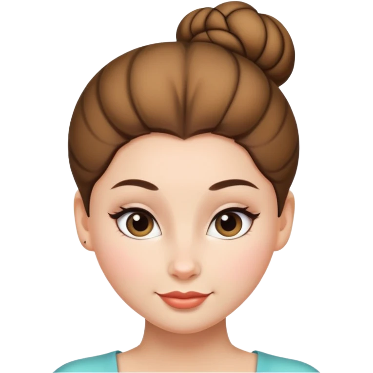 a smooth top curvy bun emoji