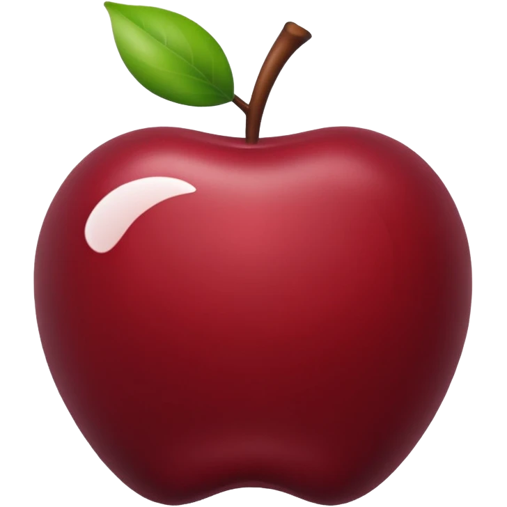 maroon apple emoji