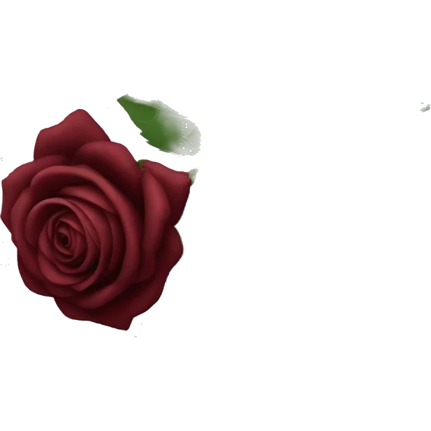 Dark red rose emoji