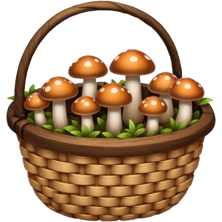 mushrooms in busket emoji