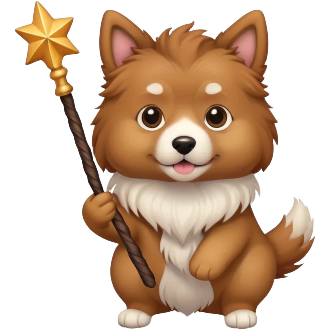 Dog with wand emoji