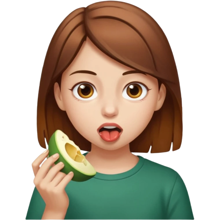 Bok yiyen kız zort  emoji