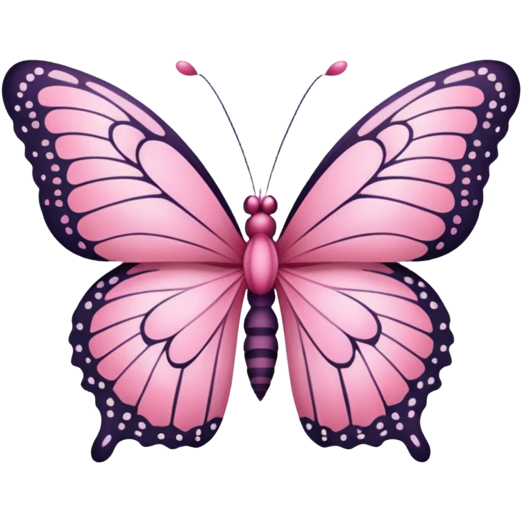 Pink butterfly emoji emoji