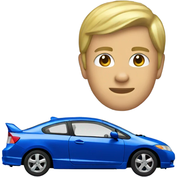 2006 blue honda civic emoji