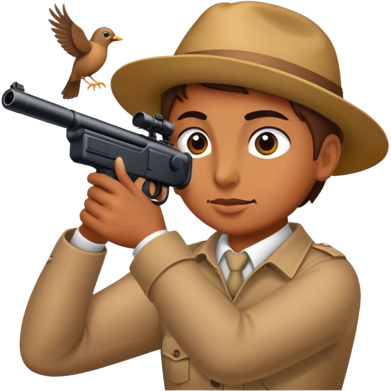Shooting a bird  emoji