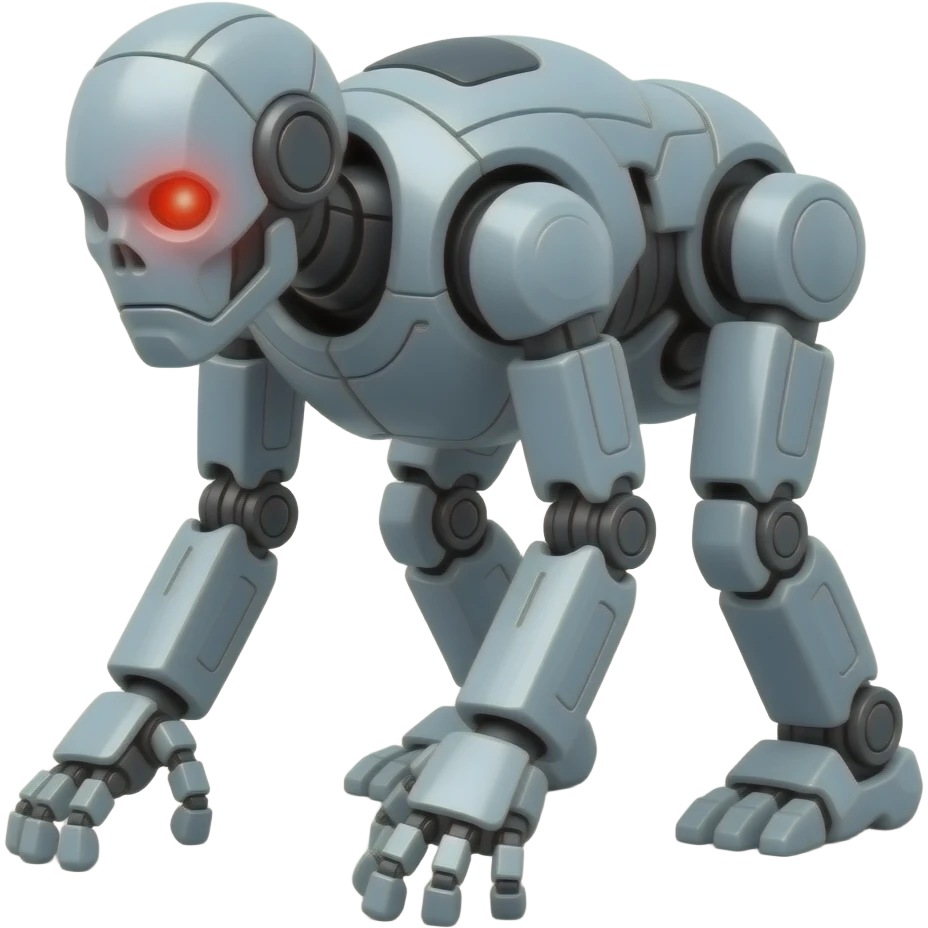 Bipedal  hunter robot emoji