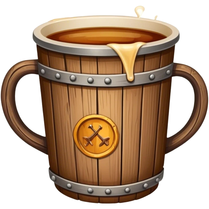 medieval cup spilled ale emoji