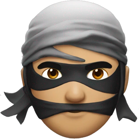 Ninja with a low taper fade emoji