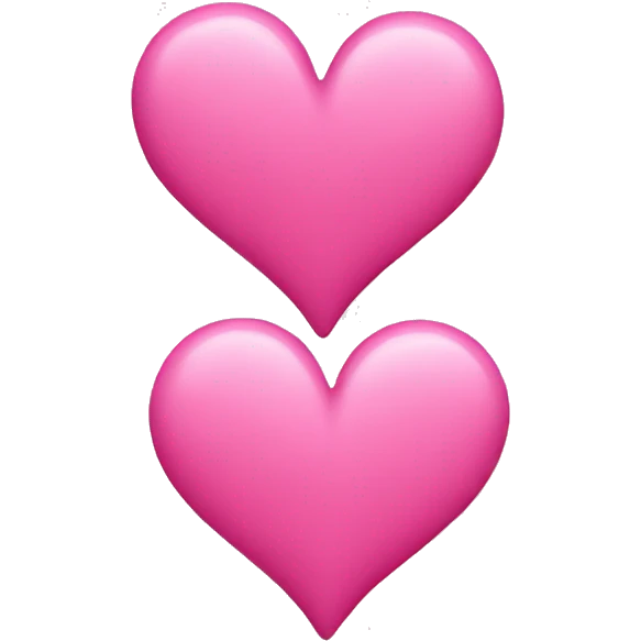 three pink hearts emoji