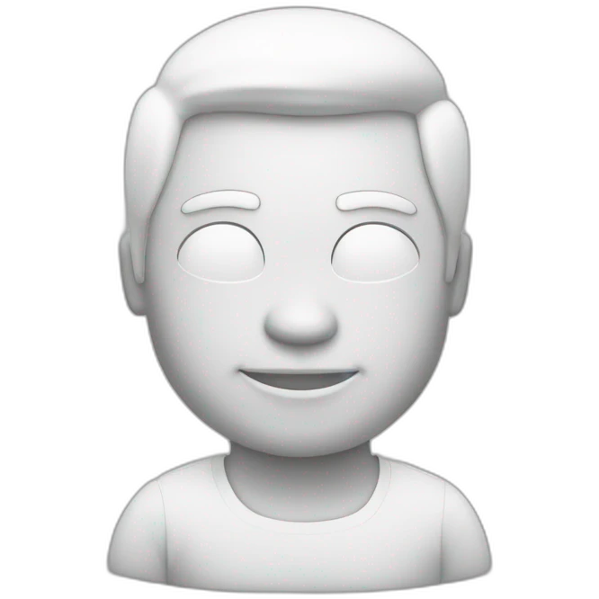 Je un emoji en noir et blanc pour une entreprise de mode emoji
