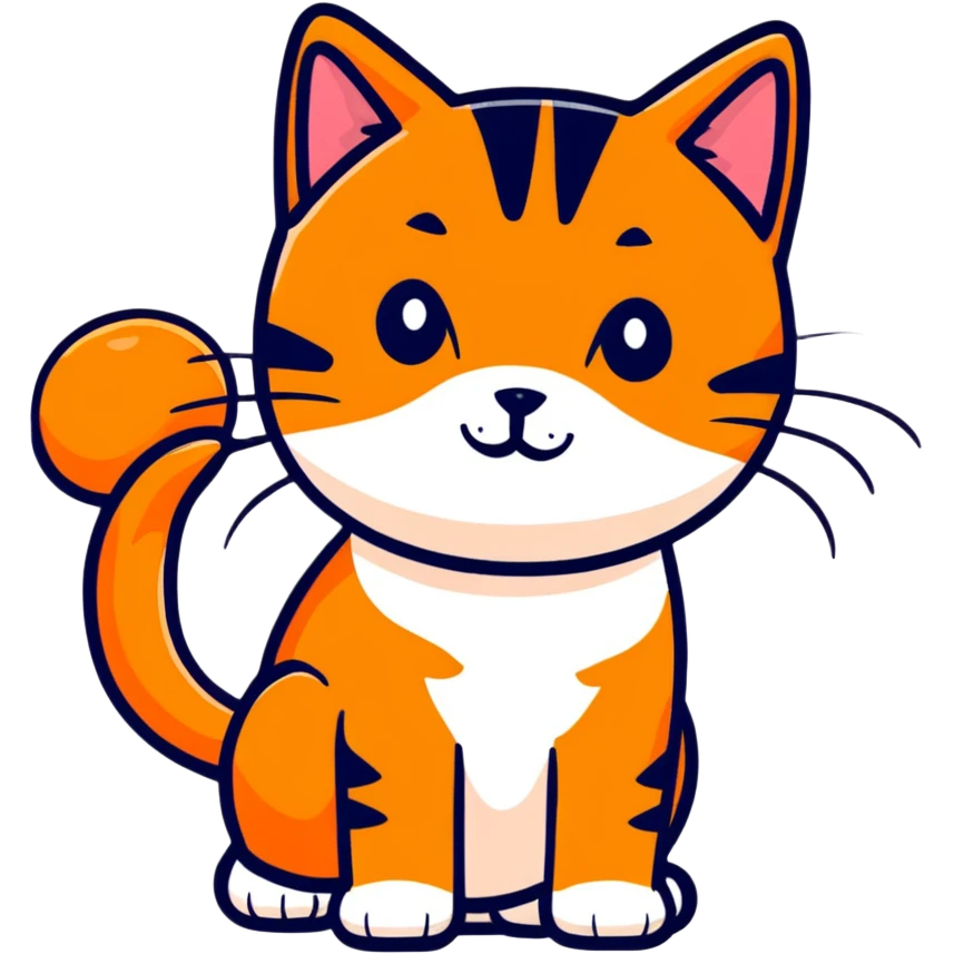 tangerine cat emoji