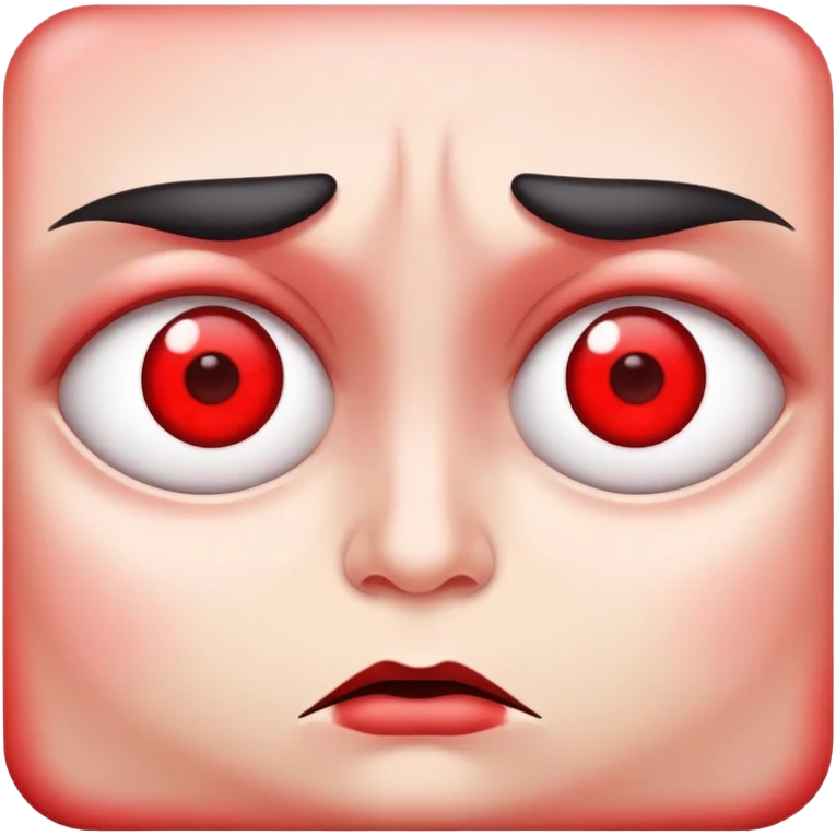 Bloodshot eyes emoji