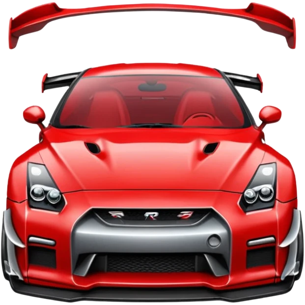 GTR 35 vermelho lindo emoji