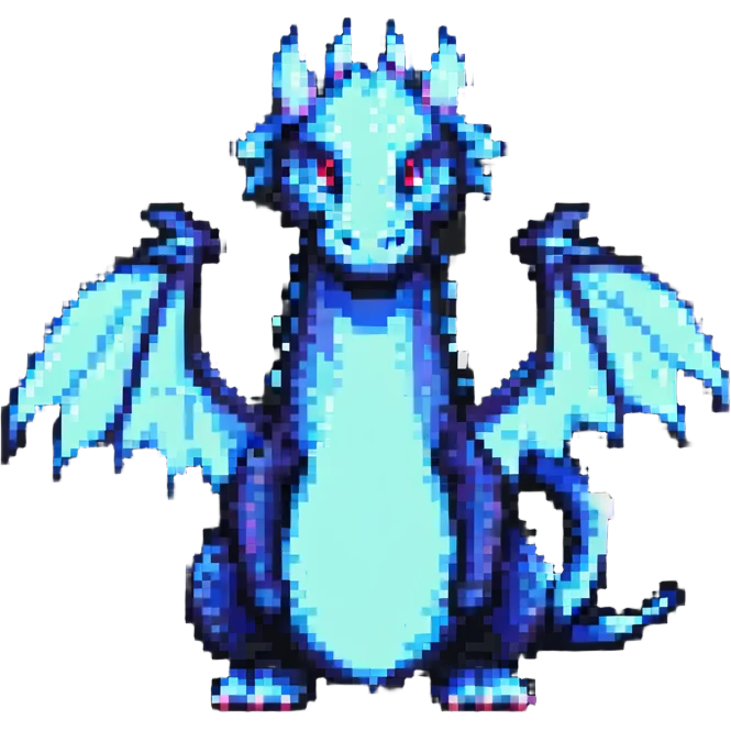 pixel art dragon emoji
