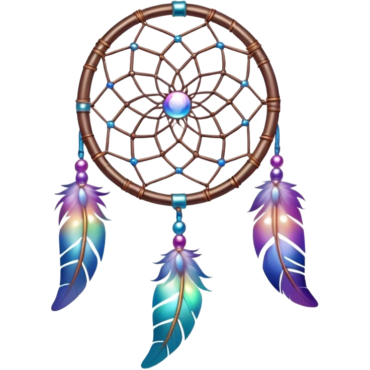 Iridescent dreamcatcher emoji