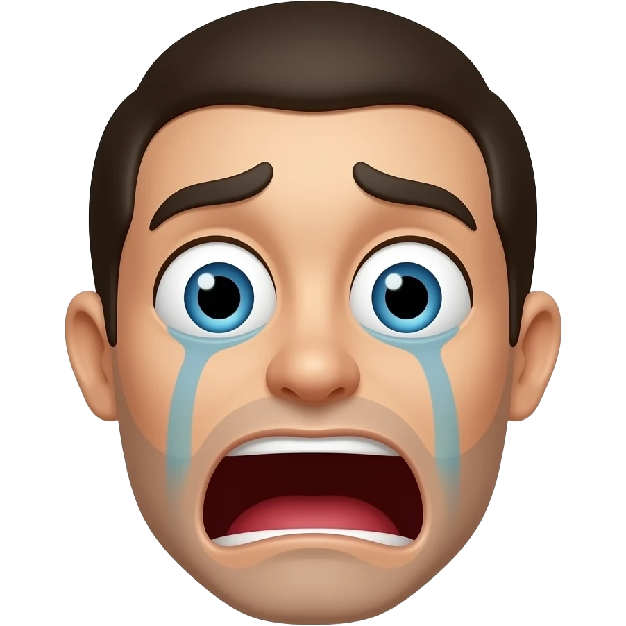 panic face emoji