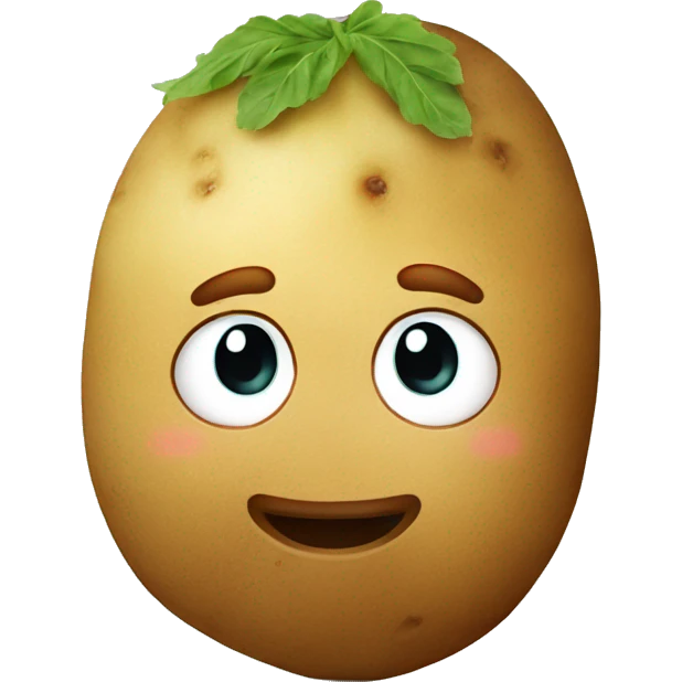 Potato with red hair emoji